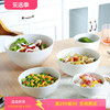 骨瓷饭碗水果沙拉碗家用陶瓷汤碗简约白色面碗单个装创意可爱餐具