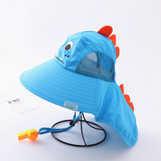 宝宝帽子夏季薄款大檐遮阳帽，出游防晒太阳网眼透气男女儿童渔夫帽