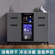 餐边柜高档实木多功能冷藏带消毒家用茶吧机饮水机，智能语音茶水柜