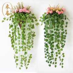 绿萝叶植物吊兰藤蔓墙壁挂假花