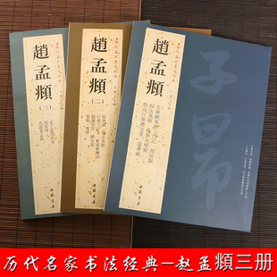 正版 3册赵孟頫书法 赵孟俯行书千字文字帖临兰亭序 前后赤壁赋小楷道德经汲黯传 洛神赋 赵孟俯书法作品全集楷书行书字帖