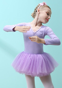 高档儿童舞蹈裙短袖女童，芭蕾舞裙小女孩练功服装，夏季六一表演跳舞