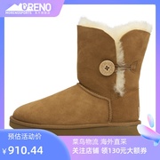 UGG 秋冬舒适保暖平底套筒雪地靴经典中筒靴羊毛女靴1016226