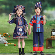 56个民族服装儿童广西壮族少数民族男女洛丽塔苗族哈尼族演出服饰