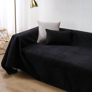 黑色沙发盖布沙发套雪尼尔沙发垫，防猫抓秋四季通用坐垫万能沙发罩