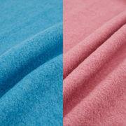 秋冬垂坠蓝色粉色纯色针织圈圈，毛料羊毛呢布料外套连衣裙套装面料