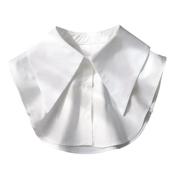 衬衫假领子搭配毛衣神器，百搭白色女士polo领背心式尖角个性韩版.