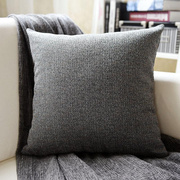 加厚布艺亚麻沙发靠垫抱枕套客厅家用大号长方形腰枕靠枕床头