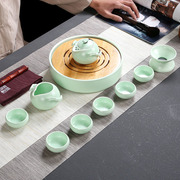 整套茶具套装定陶瓷茶具，紫砂冰裂汝窑功夫，茶具茶壶茶杯茶盘