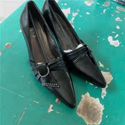 vintage复古百搭怀旧款，70年代款黑色，简约工作鞋wl