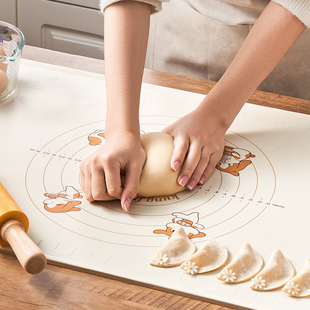 揉面垫食品级家用硅胶，和面板垫子加厚包饺子(包饺子)擀面塑料板