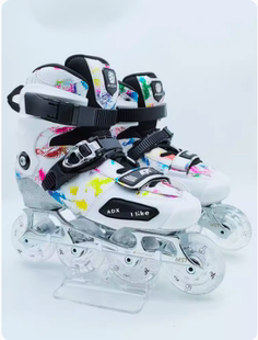 轮滑鞋ADX碳纤维成人平花鞋男 女专业轮滑鞋大学生教练花式溜冰鞋