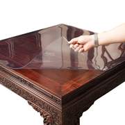 环保85*85透明餐桌垫pvc软玻璃八仙桌布，防水油免洗防烫方桌正方形