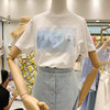 白色短袖t恤女夏季2020韩版ins潮宽松时尚亮片百搭半袖上衣服