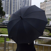 婚庆用品结婚雨伞新郎伞，婚礼长柄伞男士伞，黑色伞素色伞结婚新郎伞