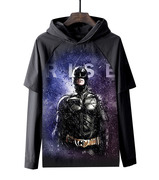 蝙蝠侠潮牌黑暗骑士长袖T恤 亚马逊跨境3D印花周边衣服HW4
