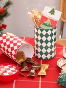 圣诞抱抱桶雪花酥曲奇饼干，包装盒礼物盒手提苹果牛轧糖糯米船盒子