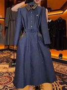 黑色小香风连衣裙秋装2023年高端质感高级感赫本珠光长袖裙子