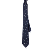 L7·Y3深色印花大气流行韩系复古衬衫校园风商务上班休闲极简领带