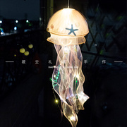 水母灯diy材料包氛围(包氛围，)灯发光小夜灯，家居装饰吊灯中秋元宵手提灯笼