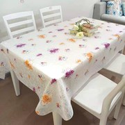 长方形桌布防水防油防烫eva塑料免洗餐桌布，家用茶几印花桌布软垫