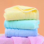 竹纤维毛巾儿童成人加厚家用超强吸水速干洗脸洗澡面巾纯色
