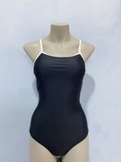 amber外单瑕疵女士专业训练竞技三角连体，纯色速干泳衣带胸垫