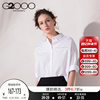 G2000商务休闲女装短袖衬衫 宽松时尚版型通勤直筒五分袖方领衬衣