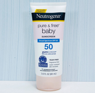 露得清Neutrogena纯粹物理隔离滋润敏感肌防晒霜乳液成人婴儿儿童