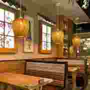 中式竹编竹艺吊灯竹灯罩，手工仿古个性餐厅，灯日系茶楼民宿卧室灯