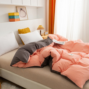 全棉单品被套纯棉简约纯色床上用品1.5m床学生宿舍单件被罩双人床
