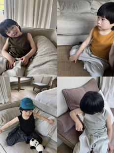 amm124夏季舒适儿童，百搭晴棉针织，多色背心