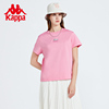 Kappa卡帕outlets背靠背短袖女刺绣印花运动T恤休闲半袖
