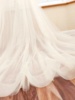 欧美外销女士结婚婚纱礼服配件，可拆卸双层网纱长拖尾大裙摆裙装