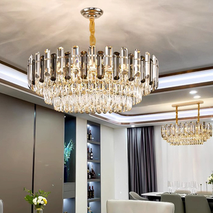 后现代简约轻奢水晶吊灯，2023年高端奢华客厅灯饰，餐厅卧室灯具