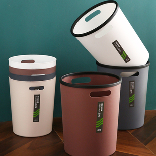 家用垃圾桶厕所卫生间厨房，卧室客厅创意办公室用简约分类马桶纸篓