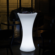 户外防水酒吧吧台桌子网红清吧创意，卡座散台圆形发光高脚桌椅组合