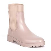 雨鞋女粉色时尚款雨鞋靴成人，水靴中筒水鞋防水防滑耐雨靴成人