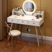 小型梳妆台现代简约卧室收纳柜，一体化妆台2022年网红化妆桌子
