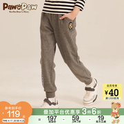 pawinpaw卡通小熊童装，春款男童运动长裤，儿童休闲针织裤