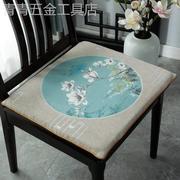 新中式餐椅垫加厚坐垫子实木椅子，垫防滑红木椅座垫茶桌椅太师