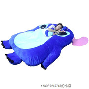 。懒人床卡通可爱睡垫龙猫榻榻米床垫学生可折叠懒人床卧室单人地