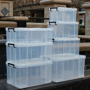 高透明收纳塑料箱家用储物箱整理箱特大号衣服箱子车载储藏箱加厚