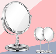 高清镜北欧台式放大号双面随身美容公主简约桌面梳妆台镜子化妆镜