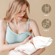 b孕妇内衣孕期，怀孕期聚拢防下垂产后薄款胸罩哺乳文胸