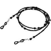 复古款coser单品链子黑色，眼镜挂链串珠，眼镜绳挂脖式挂绳链挂脖