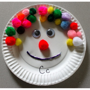 儿童手工美术制作材料玩具幼儿园美劳区域纸盘绒球头像