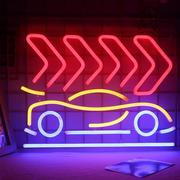 潮玩店商场霓虹灯室内室外汽车墙壁装饰造型灯，发光字广告牌骷颅灯
