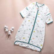 婴儿童信封睡袋春秋薄款可调节宝宝用品四层纱布竹纤维四季通用