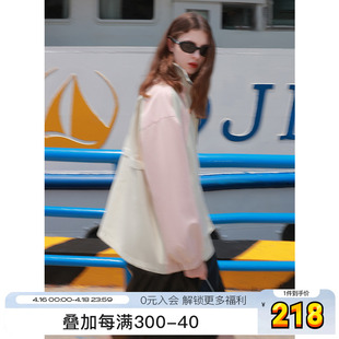 反季限定三彩ibudu2023秋季休闲户外夹克立领外套防风女